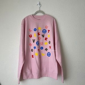 Harry Styles Pink Love Soup Crewneck